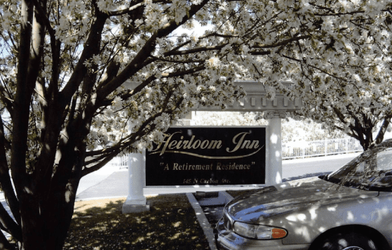 name board of heirloom inn